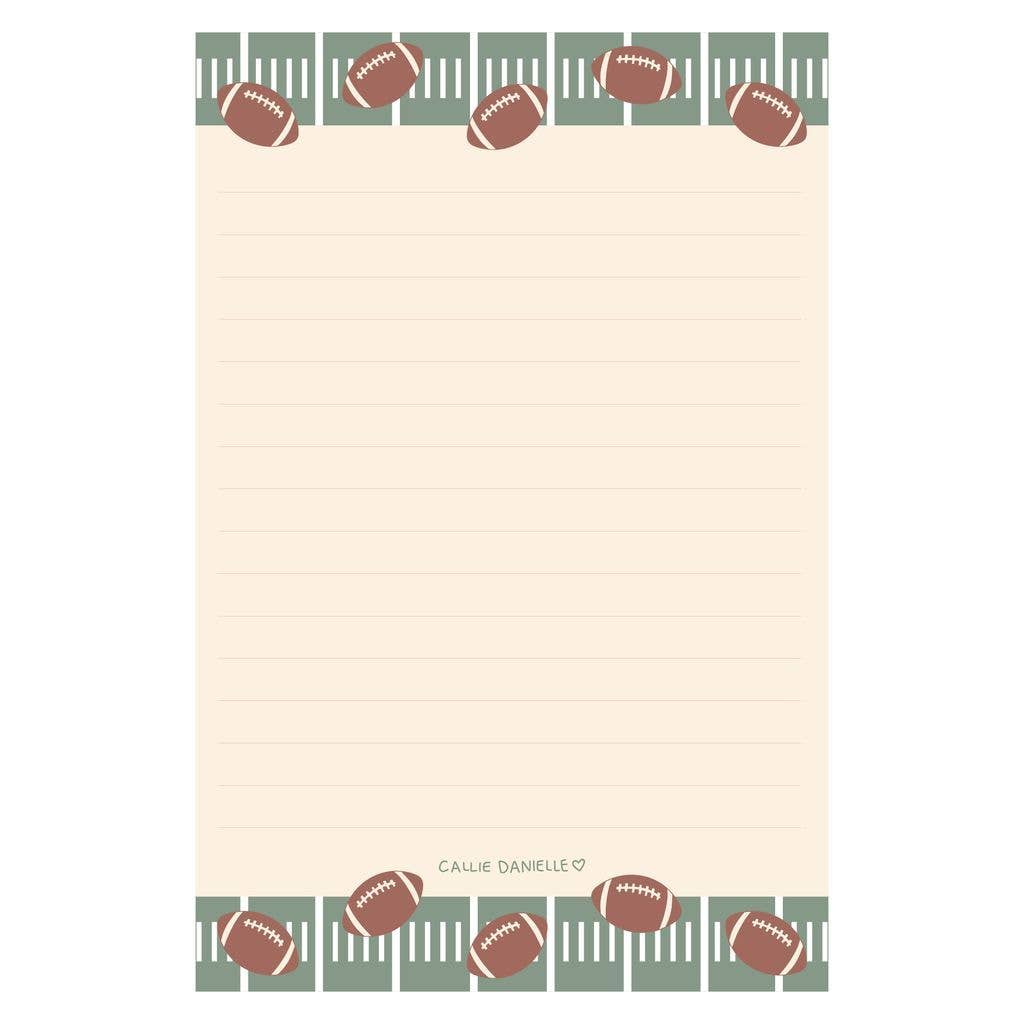 Football Game Day 4x6 Lined Notepad