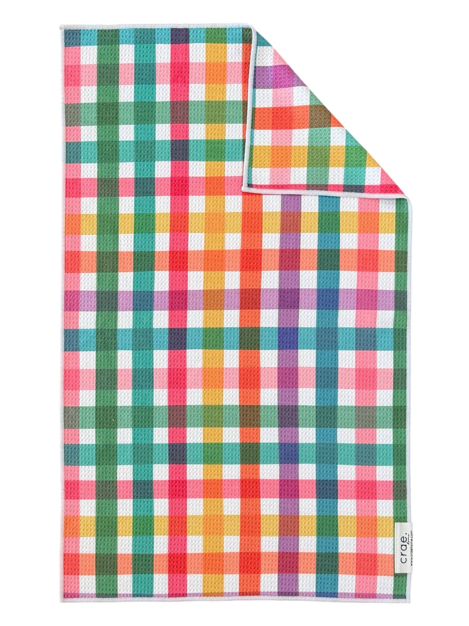 Live A Little Plaid | Double-Sided Hand Towel