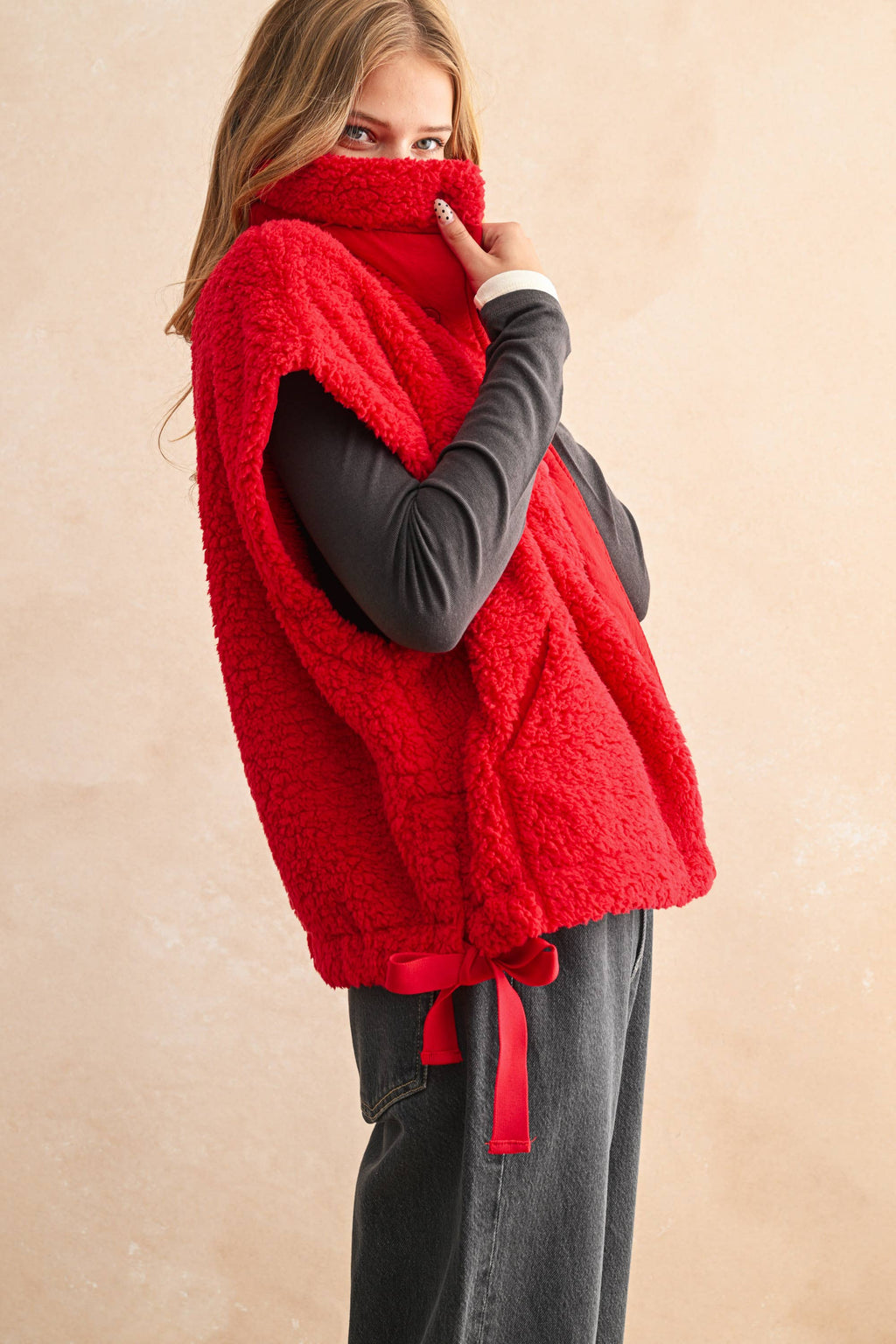 Red Teddy Vest
