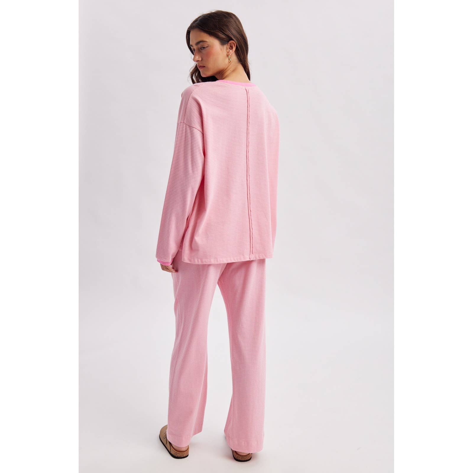 Rose Striped Pants Set