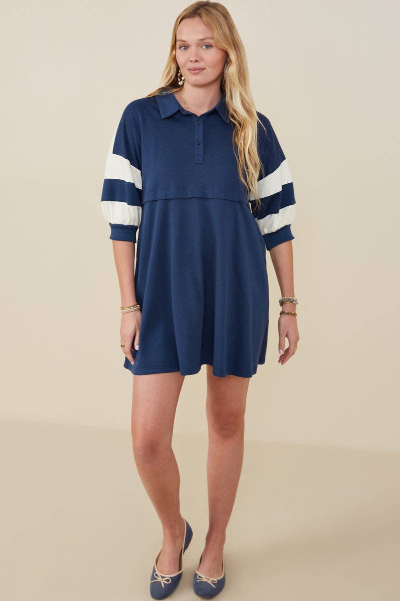 Color Block Sleeve Dress