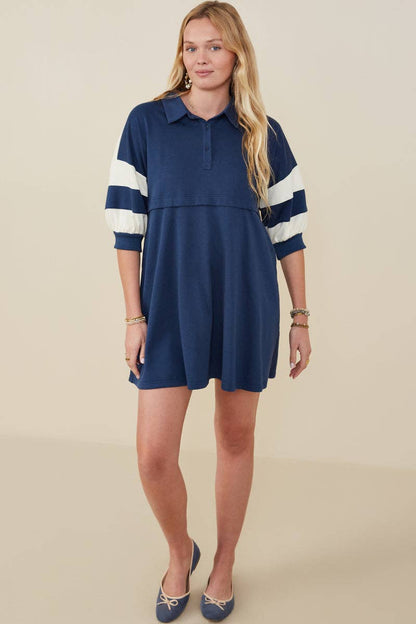 Color Block Sleeve Dress