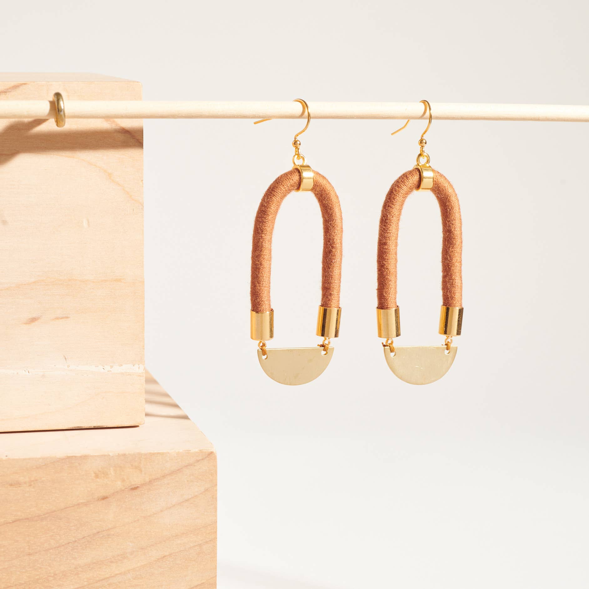 Elongated Textile Earrings