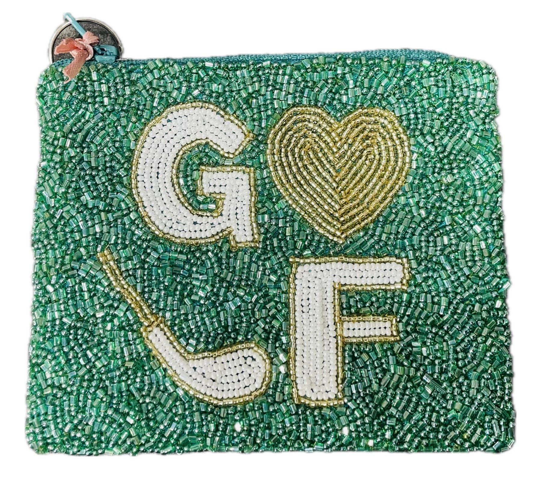 Beaded Golf Coin Purse