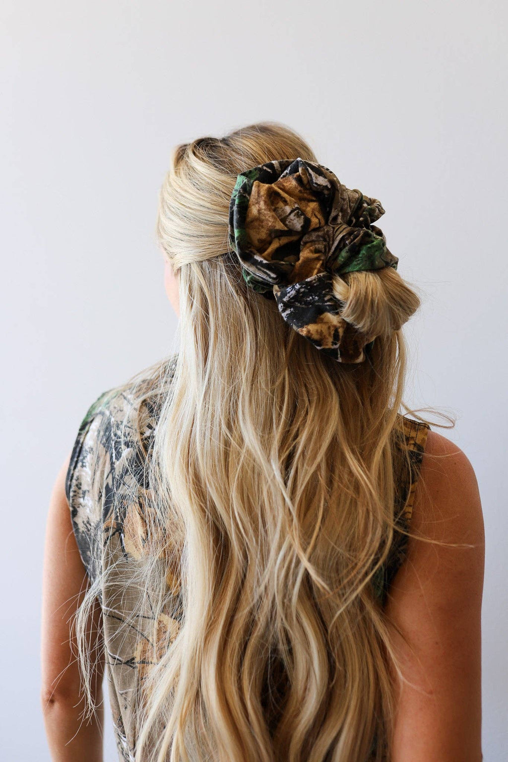 Camo Jumbo Scrunchie