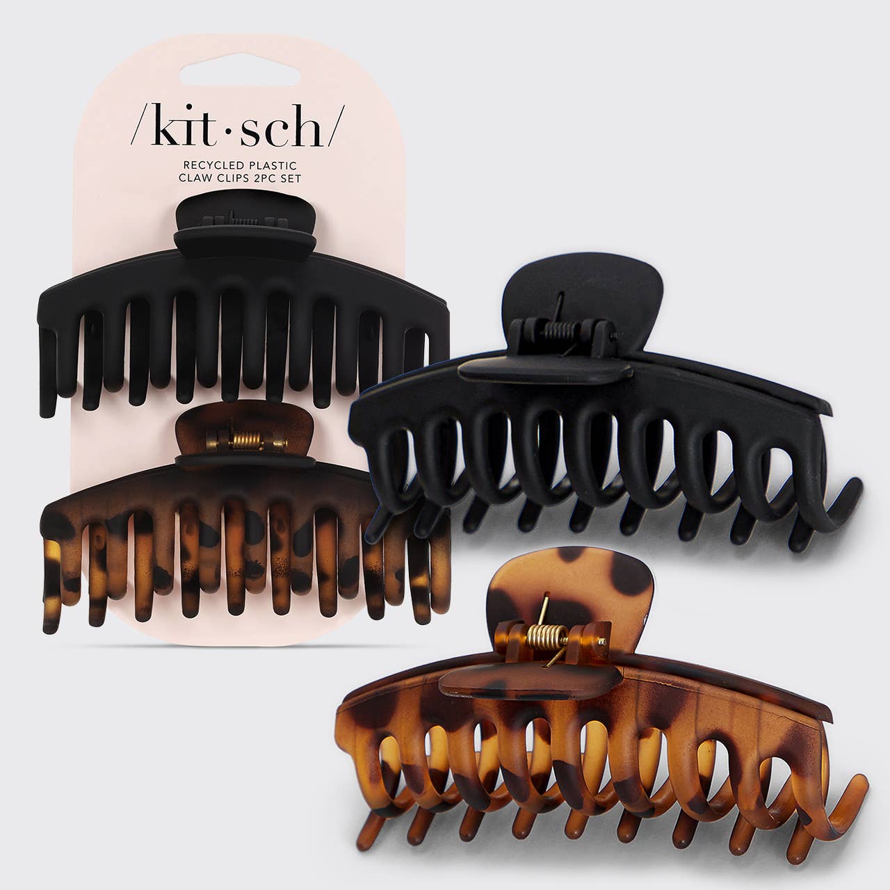 Oversized Matte Claw Clips 2pc Set