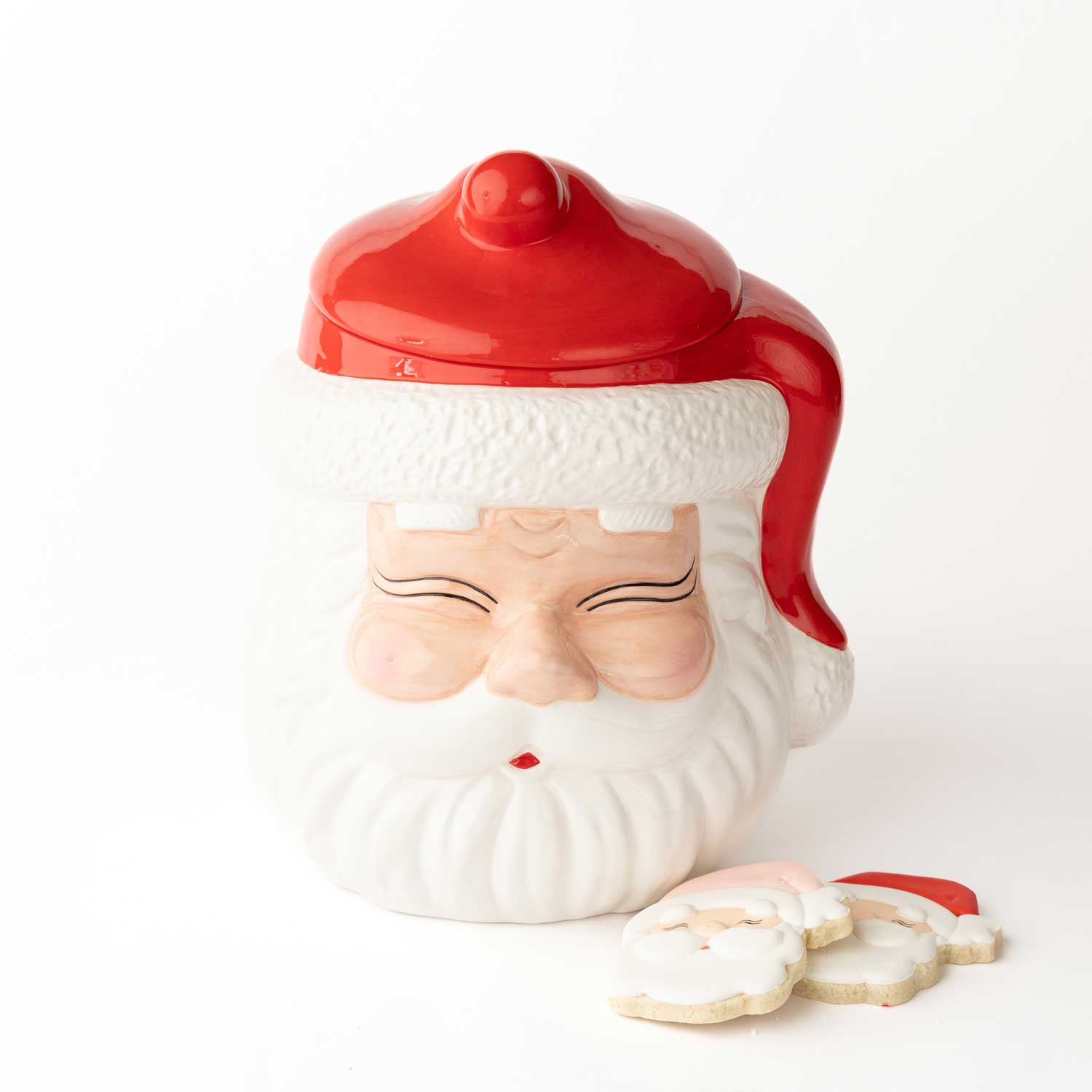 Red Santa Cookie Jar