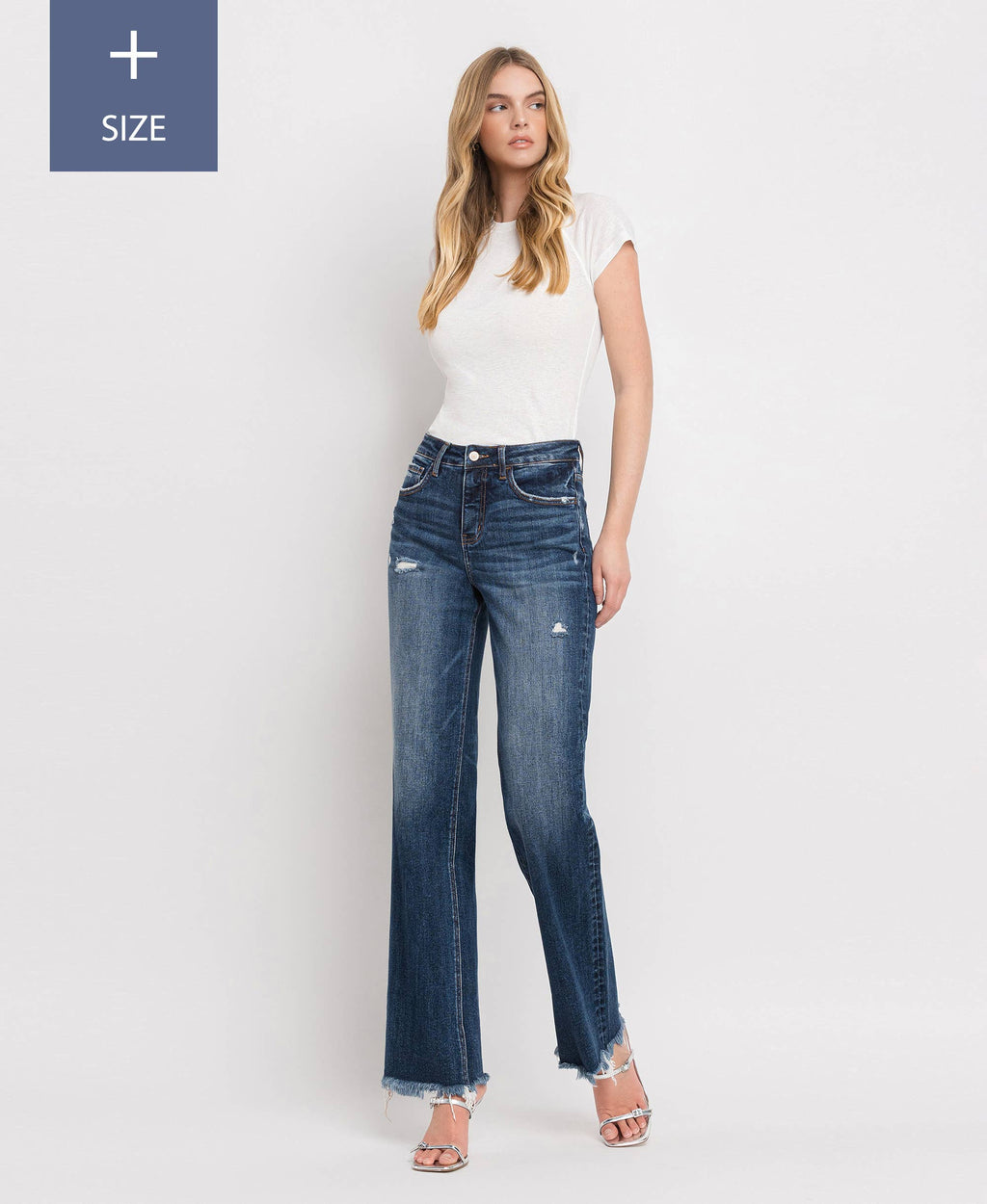 High Rise Dad Jeans with Tummy Control
