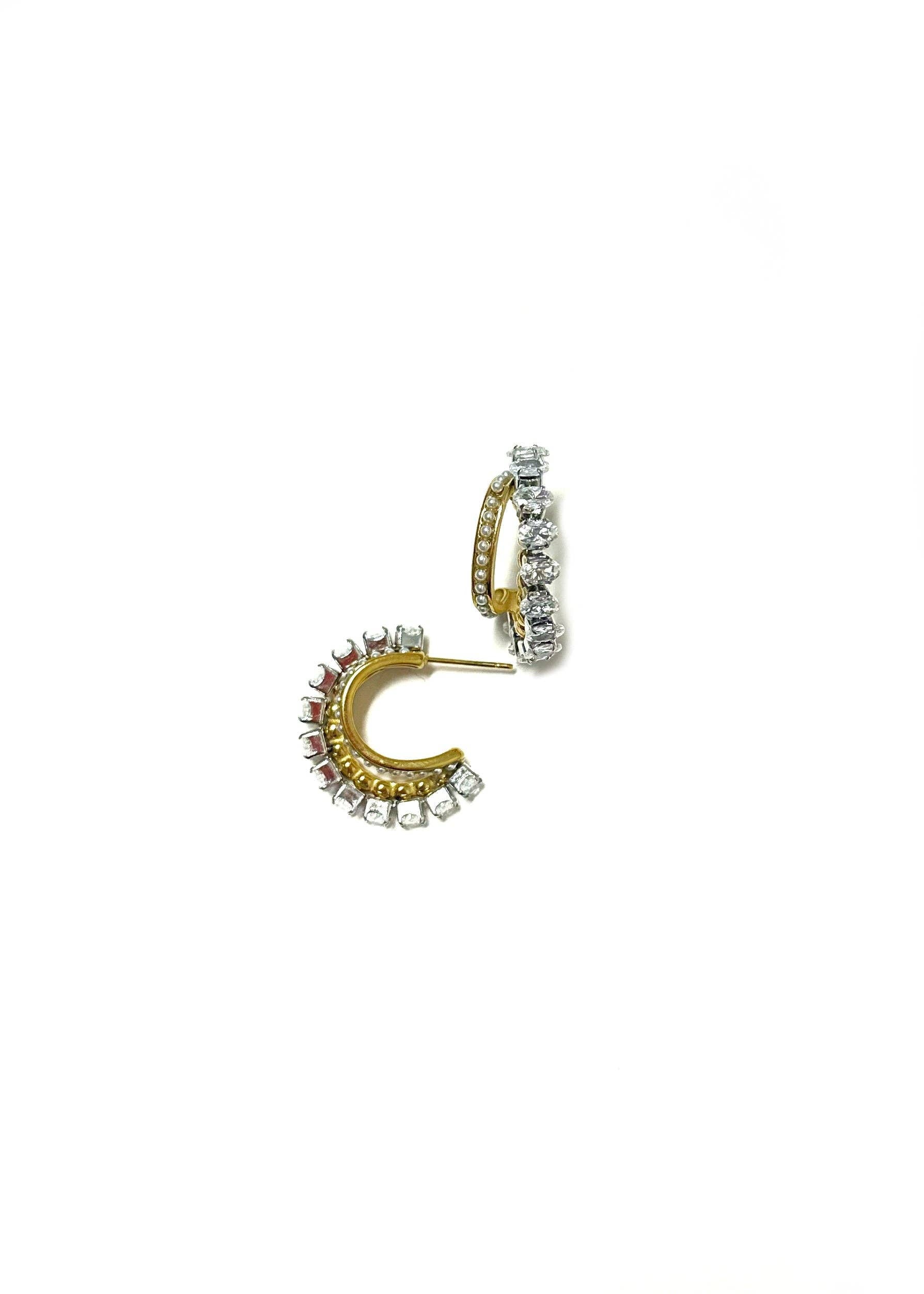 Iggy Double Hoop Earring