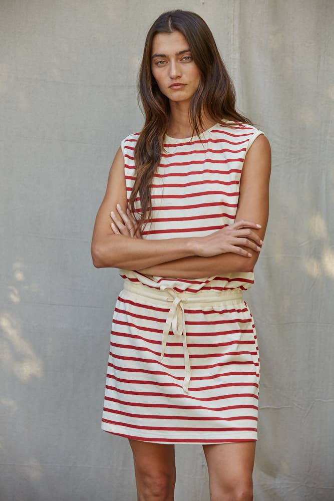 Cotton Sleeveless Mini Dress