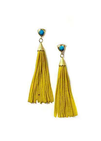 Betsy Pittard Tinker 2 Dangle Tassel Earrings