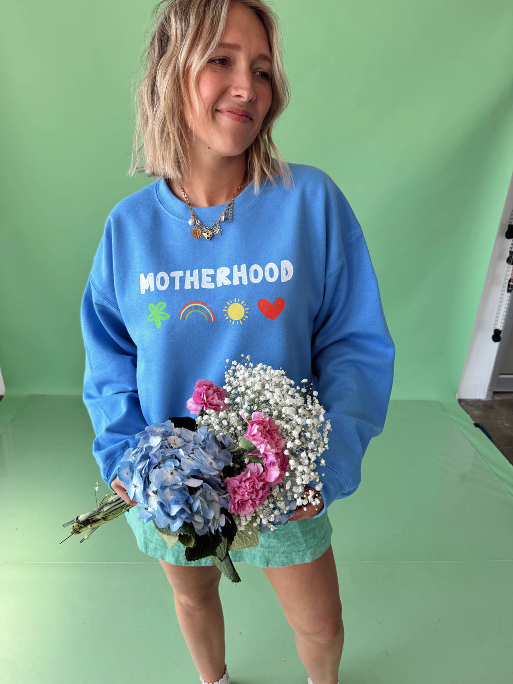 Motherhood Doodle Crewneck Sweatshirt