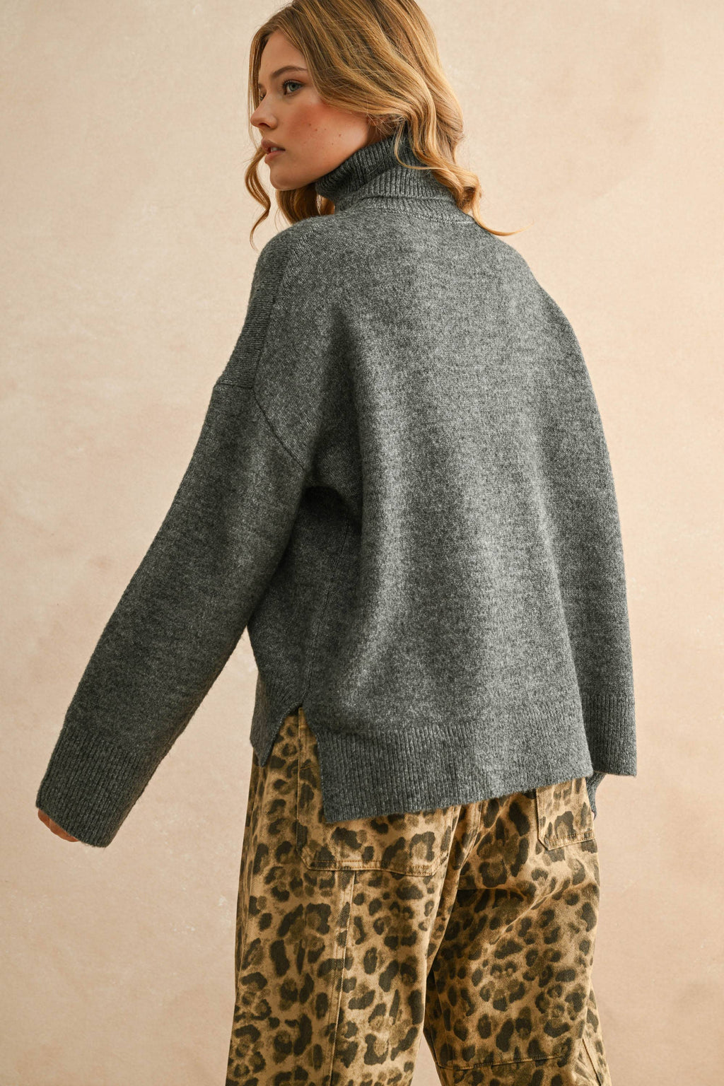 Mocha Turtle Neck Sweater