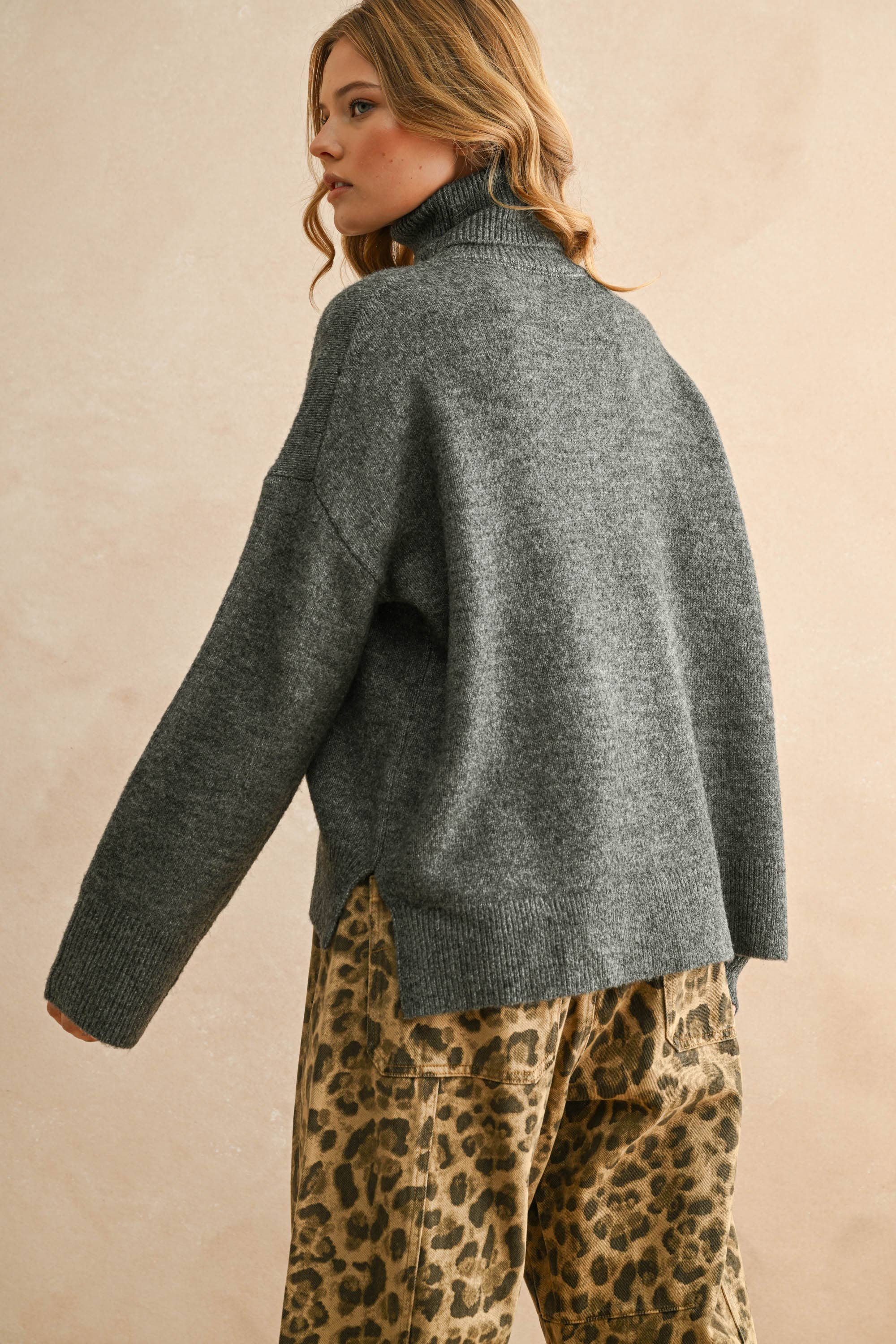 Mocha Turtle Neck Sweater