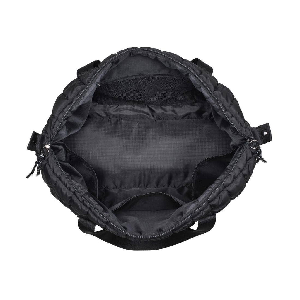 Globetrotter Quilted Nylon Puffer Travel Weekender Bag