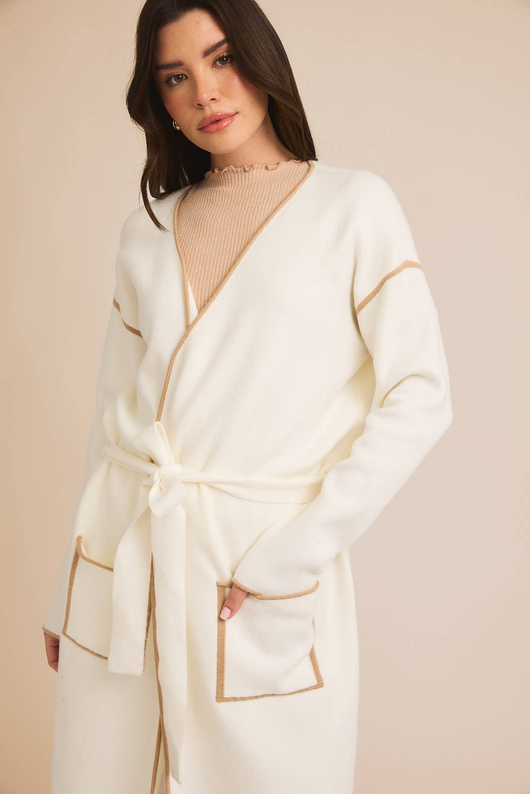 Vanilla Long-Sleeve Cardigan