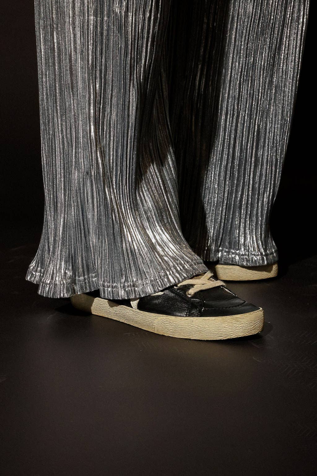 Heavy Metal Silver Metallic Pants