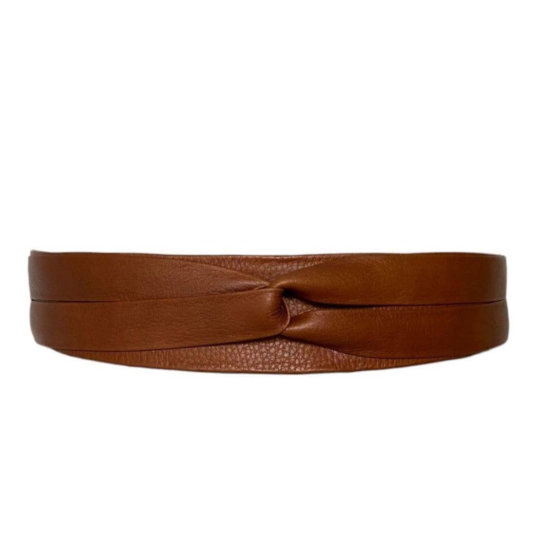 Midi Wrap Belt - Whiskey