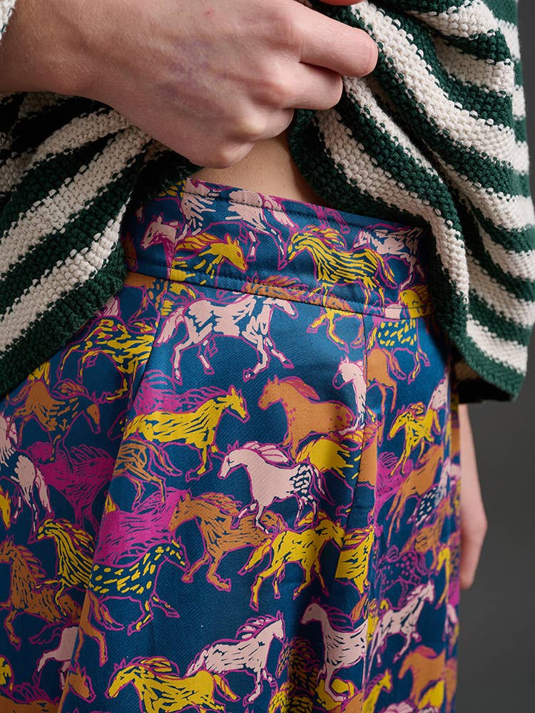 Lucinda Horse Maxi Skirt