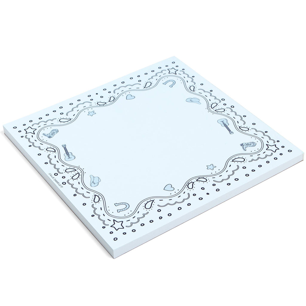 Blue Bandana Western Notepad