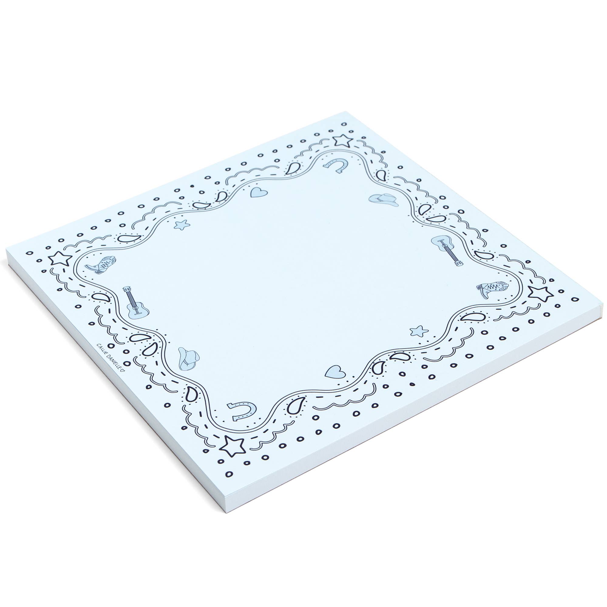Blue Bandana Western Notepad