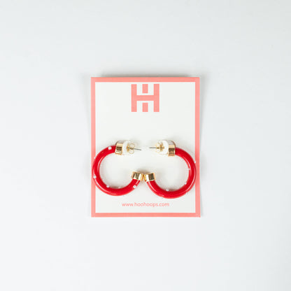 Small Red (with Pearls) Hoo Hoops
