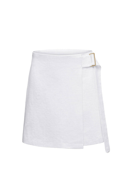 Linen Canvas Wrap Skirt