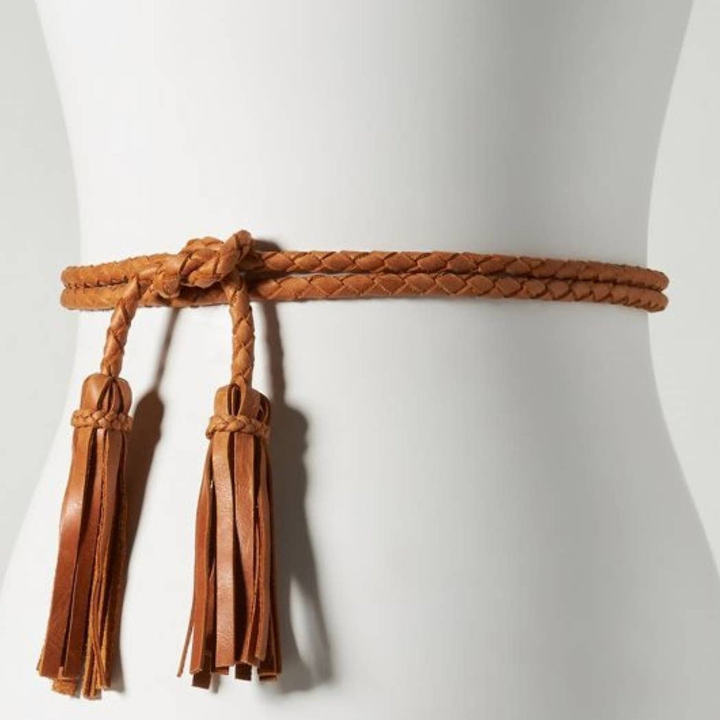 Fringe Soga Belt - Cognac
