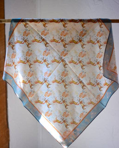 Wild Horses Mustang Meadow Wild Rag Silk Scarf Shortie