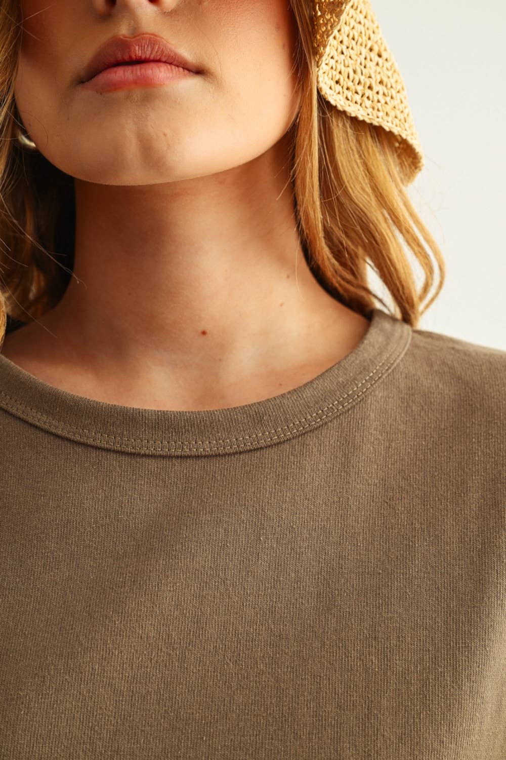 Short Sleeve Linen Knitted Top