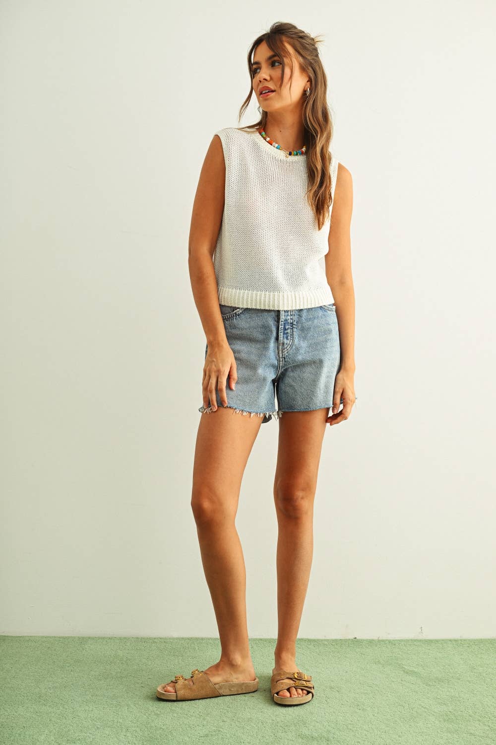Sleeveless Knit Top