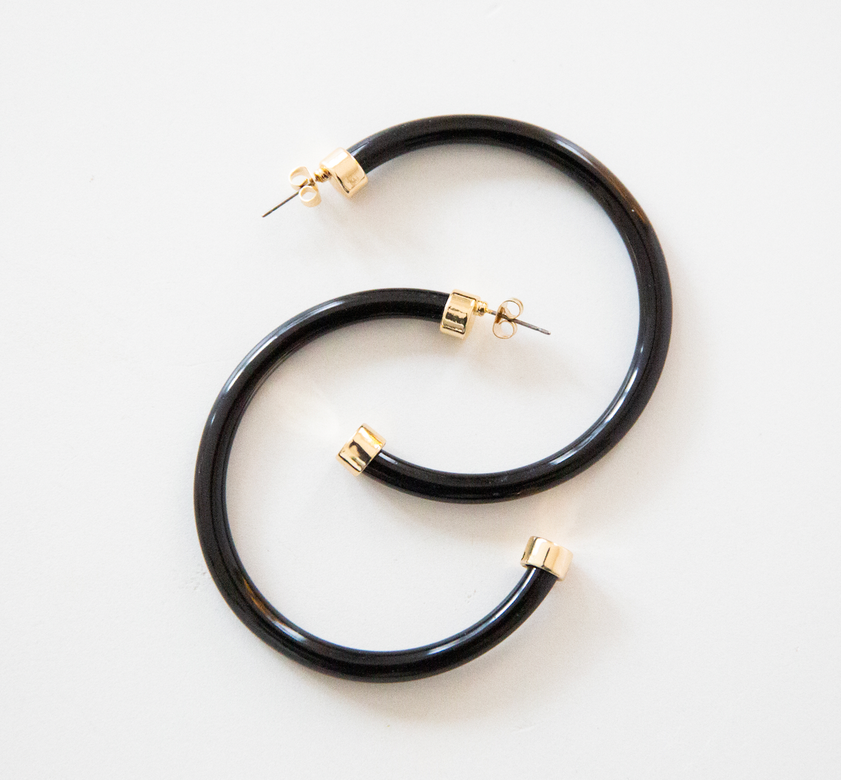 Large Black Hoo Hoops