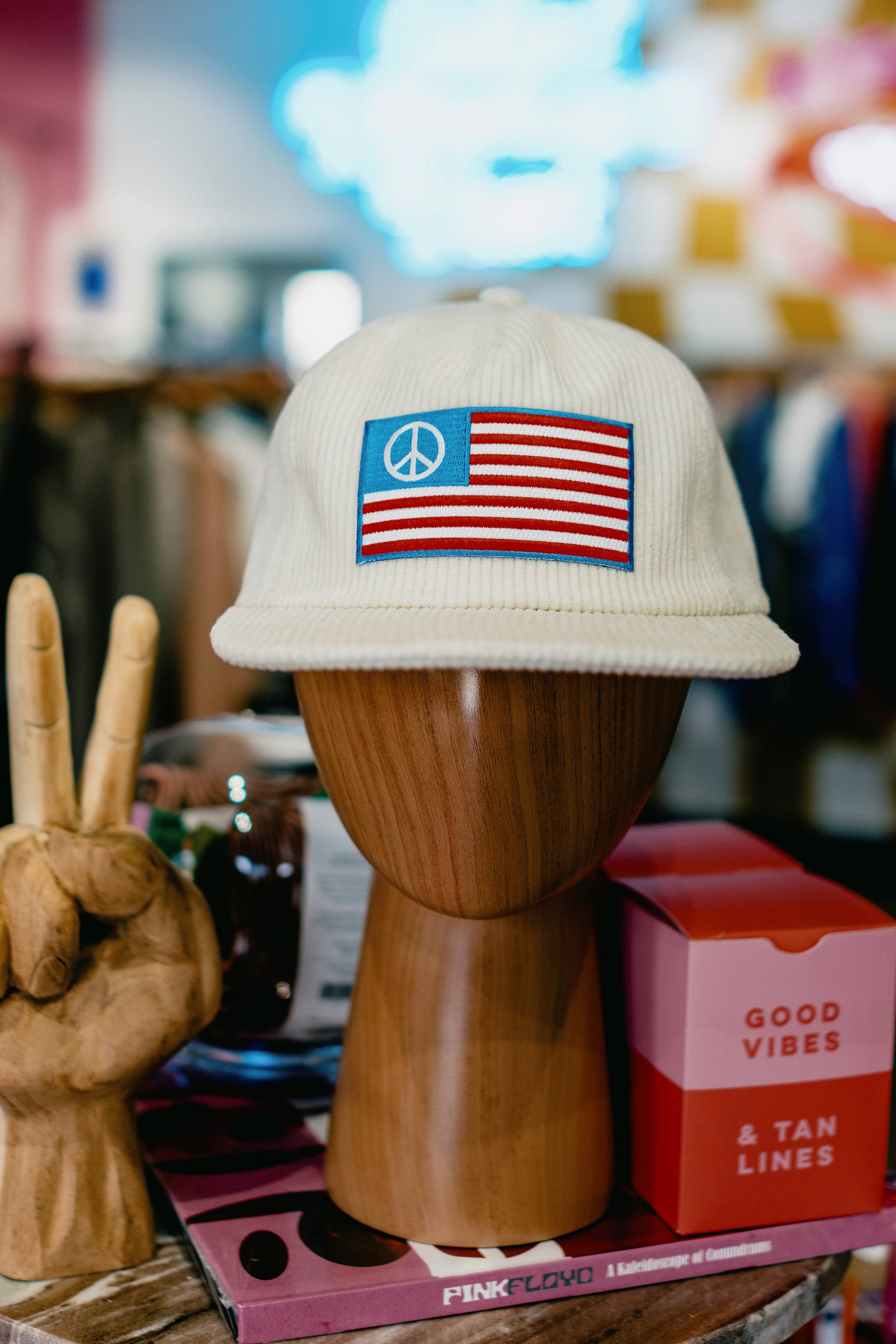 Peace Flag Cord Hat