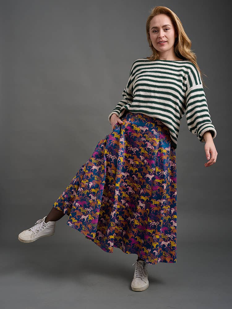 Lucinda Horse Maxi Skirt