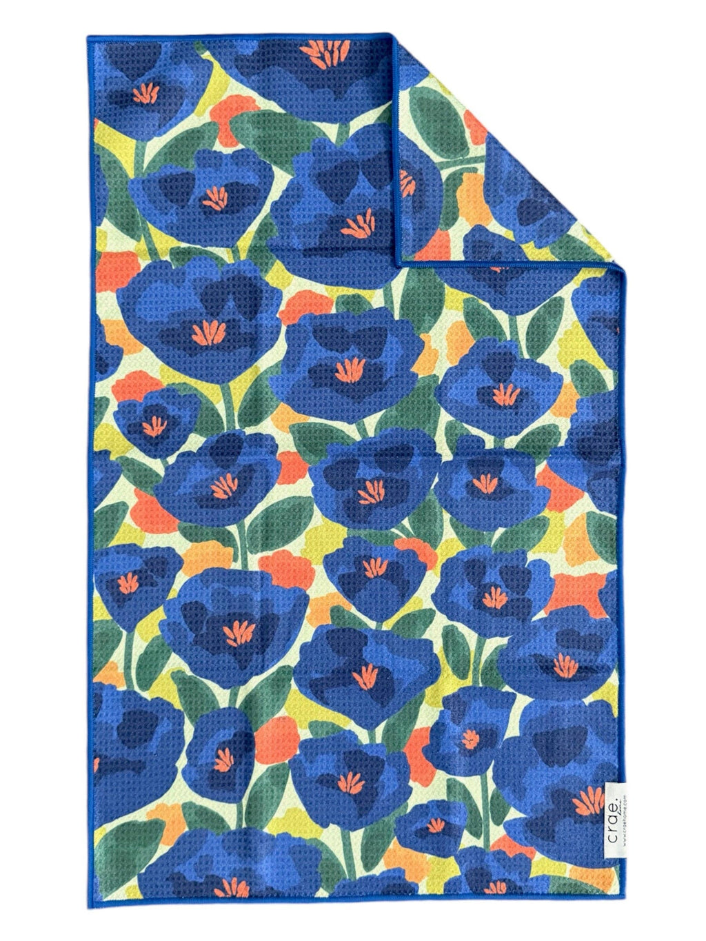 Blue Bloomer Hand Towel