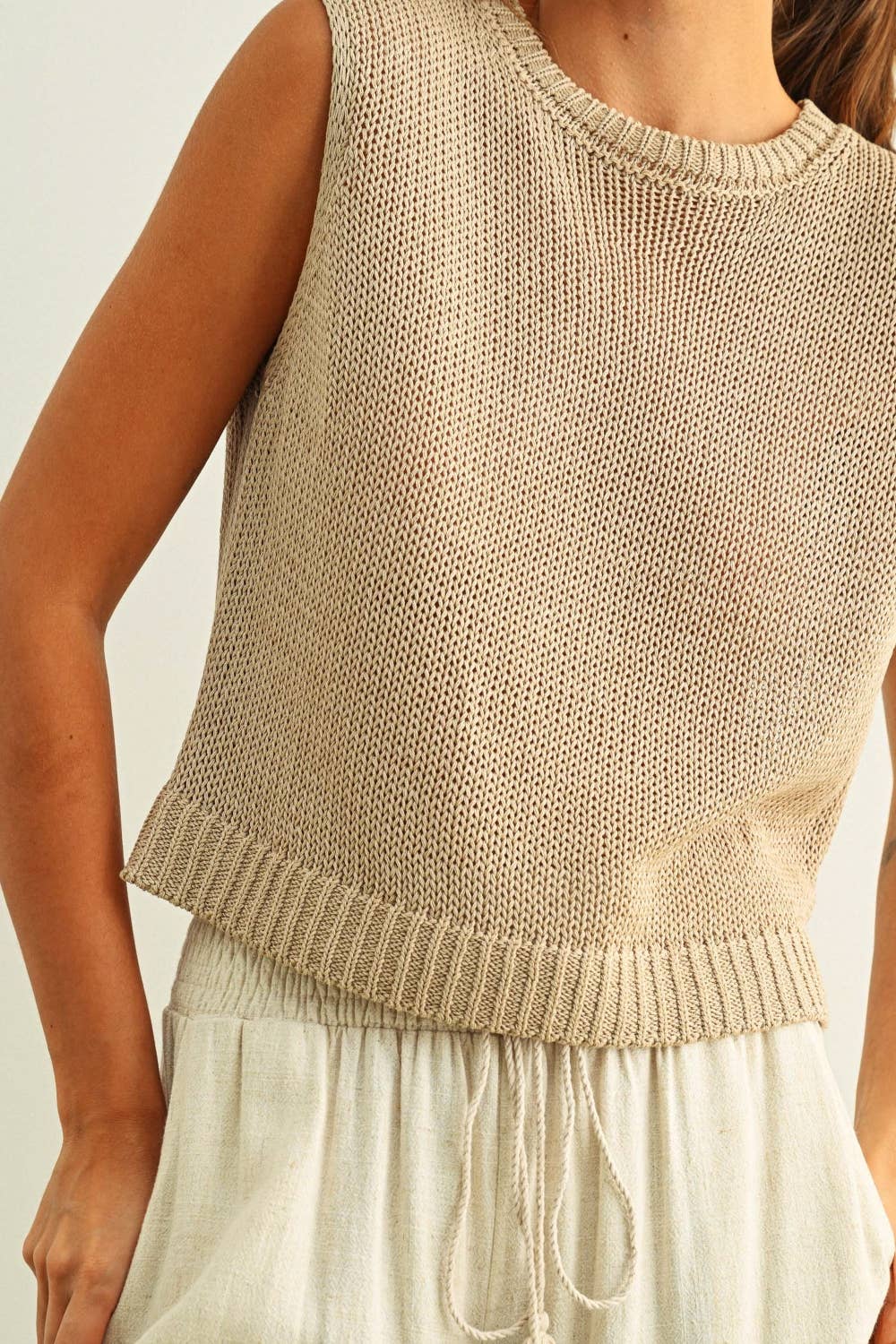 Sleeveless Knit Top