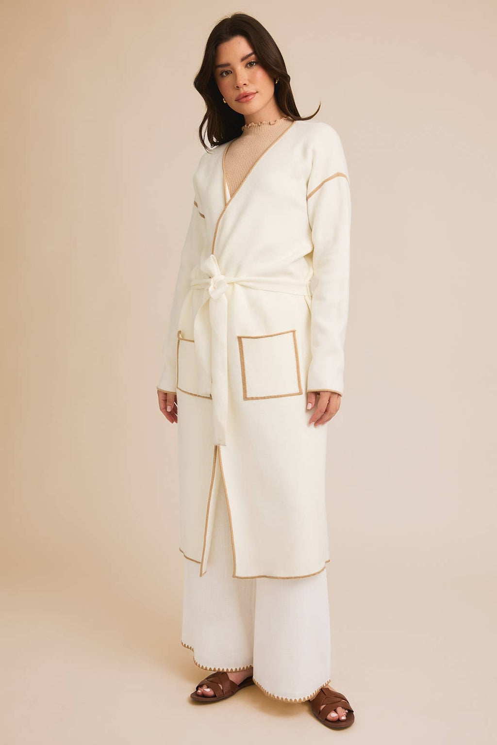 Vanilla Long-Sleeve Cardigan