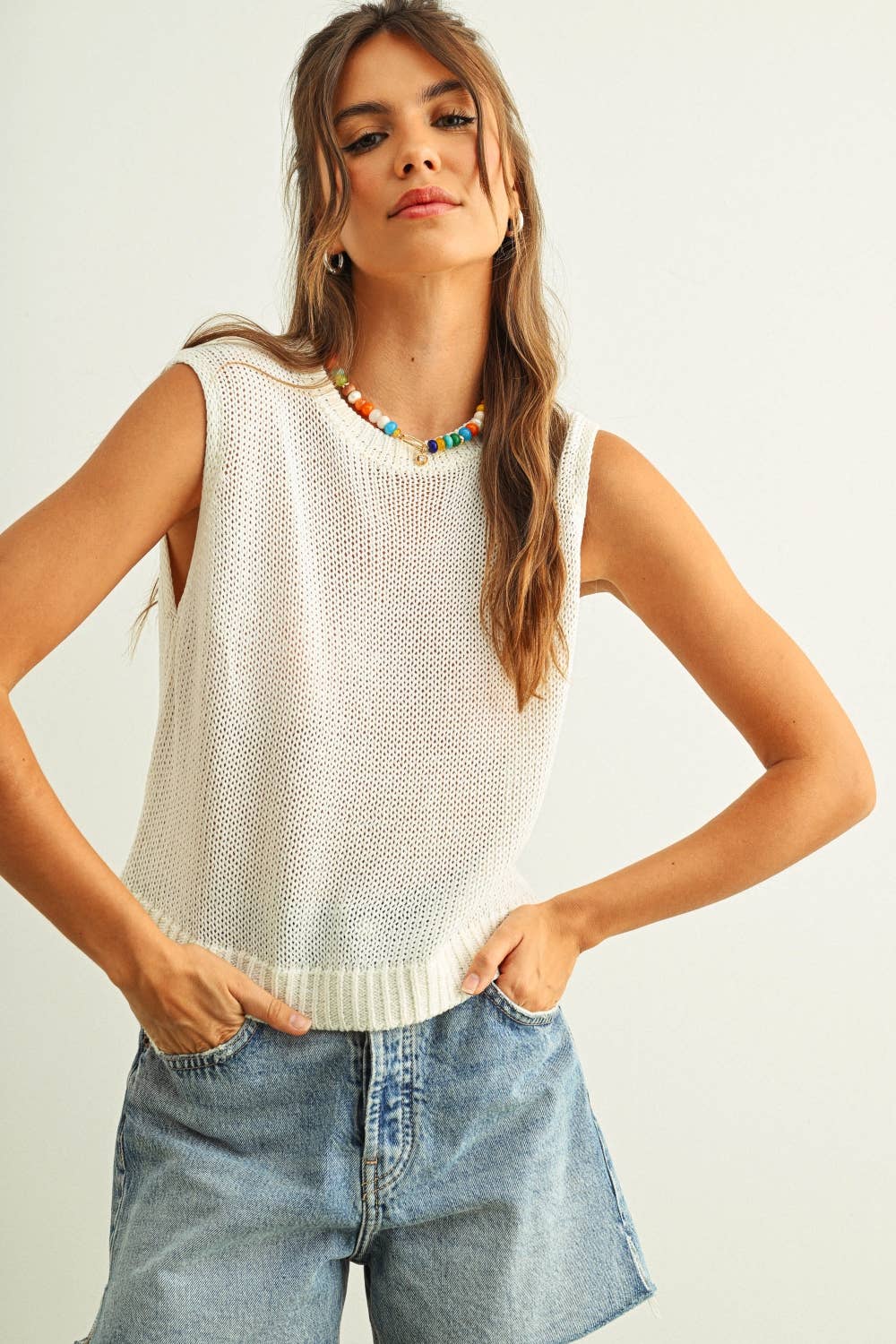 Sleeveless Knit Top
