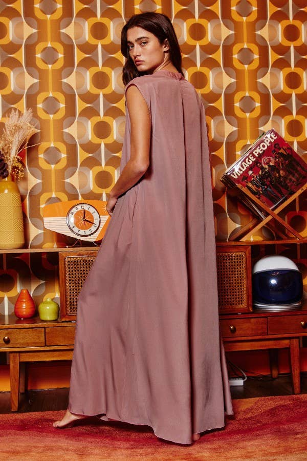 Wide Leg Satin Jumpsuit