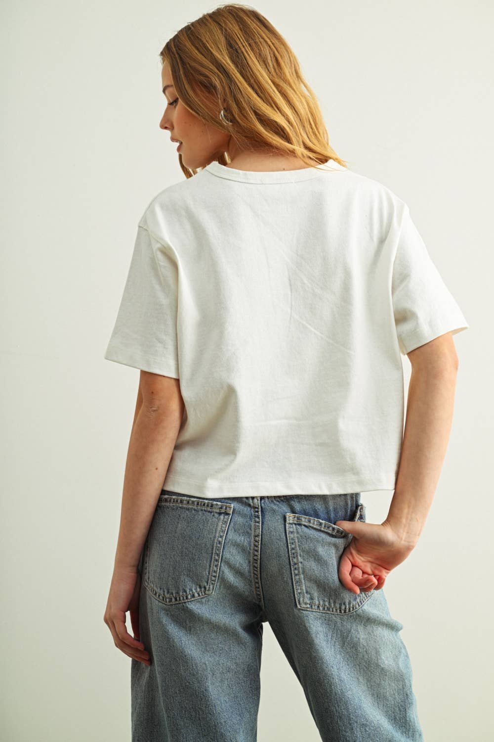 Short Sleeve Linen Knitted Top